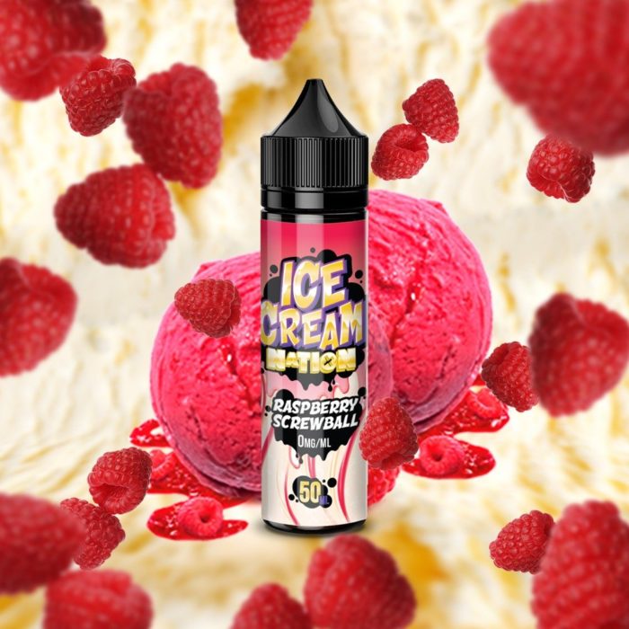 Ice Cream Nation Raspberry Screwball 50ml