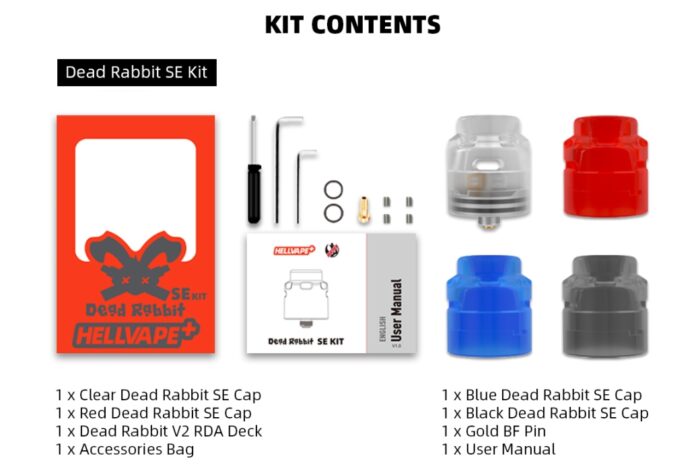 Pack Dead Rabbit SE RDA24mm Hellvape