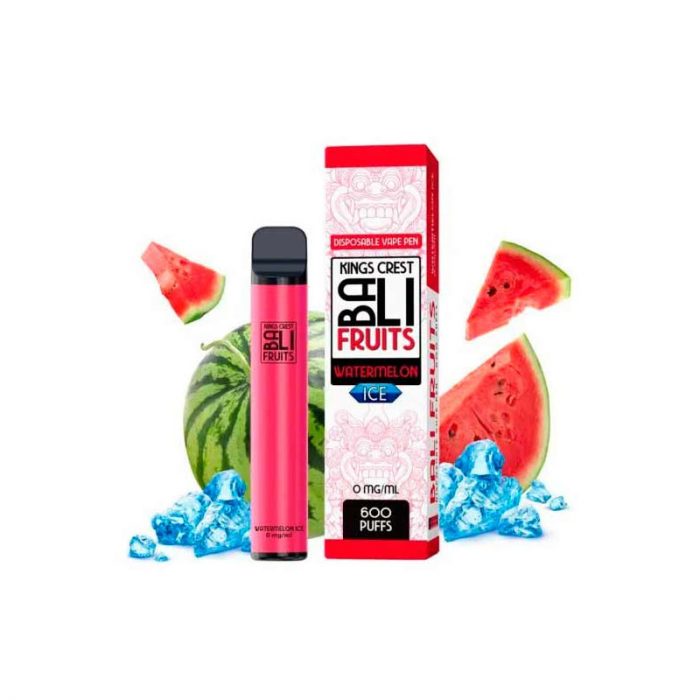 Desechable Watermelon Ice 600puffs Bali Fruits by Kings Crest